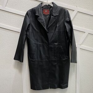 MARC MATTIS Black Leather Jacket Women’s XL